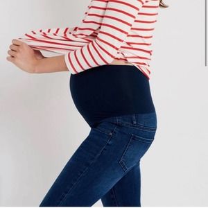 KUT FROM THE KLOTH Maternity Crop Cameron Straight Denim Red Pull On NWT SZ 0